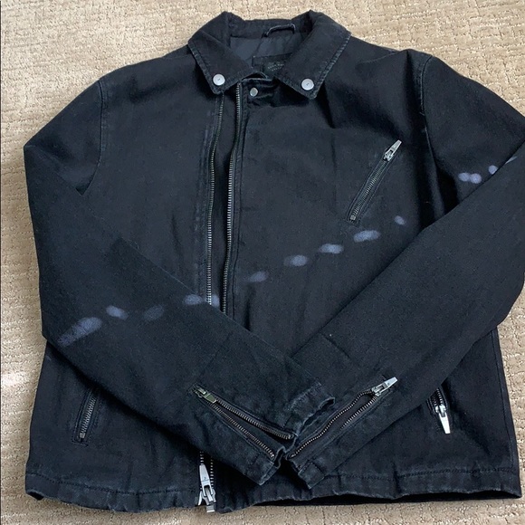 Black denim Zara jacket size M - Picture 1 of 5